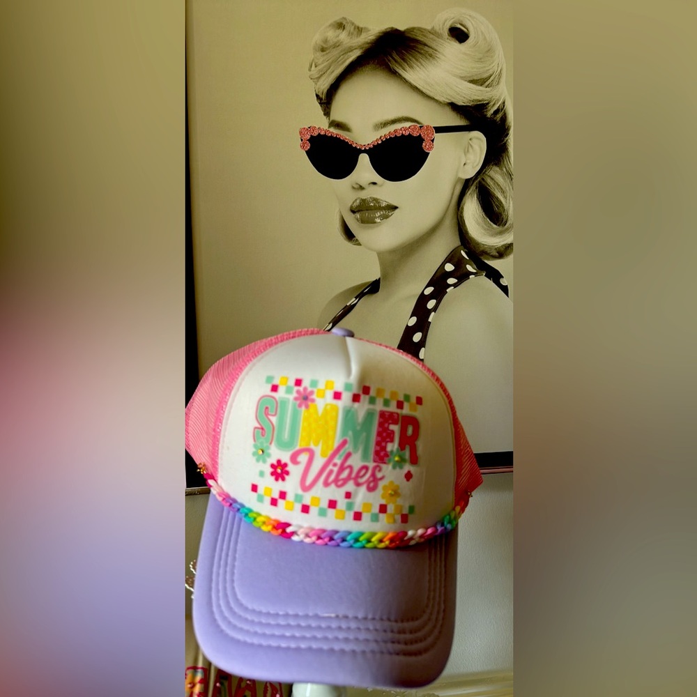 Vibrant Summer Vibes Trucker Hat